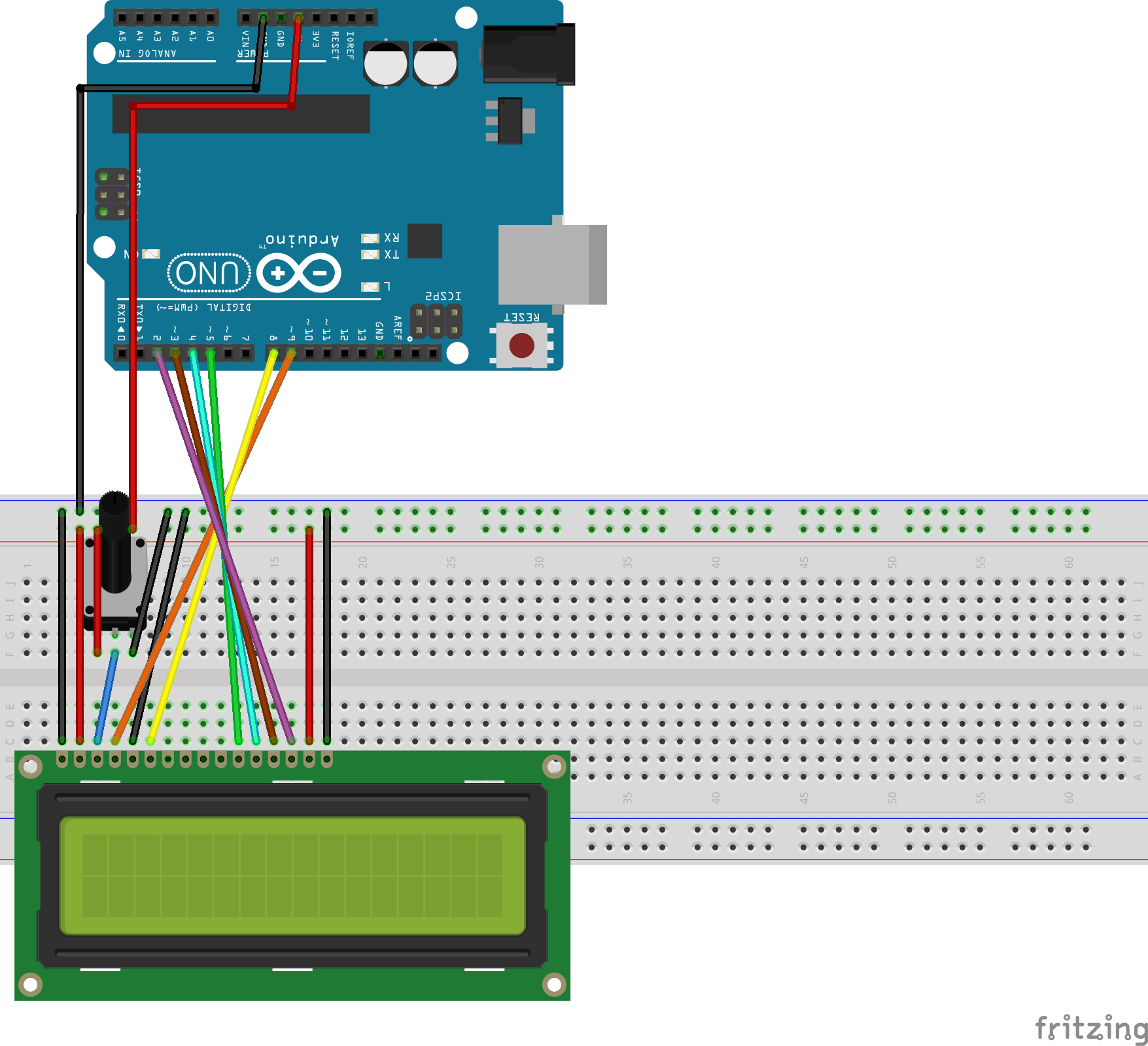 lcd display code in c